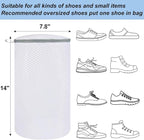 Vivifying Shoe Washing Machine Bag, 2 Pack Honeycomb Mesh Laundry Bag with Zipper for Sneakers, Running Shoes, Sock, Bras, Delicates and Toys