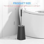 SetSail Toilet Brush, Compact Size Toilet Bowl Brush and Holder Toilet Brushes for Bathroom with Stainless Steel Handle Toilet Cleaner Brush with Durable Scrubbing Bristles, 4 Packs