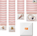 EVA Anti Tarnish Jewelry Bags Storage, Small Clear Plastic Jewelry Pouches Organizer for Gold Silver Ring Earing Chain Bracelet, Jelly-Like Softness, No Yellowing, No Odors, 30 PCS Mixed Sizes