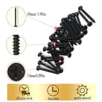 Drywall Screws Kit #6 x 2-Inch, Fine Thread Wood Screws, Bugle Head Phillips Drive Sheetrock Screws Set, Self Tapping Dry Wall Screws, Phosphate Coated Finish, Sharp Point, Black, 65 Pack