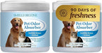 SMELLS BEGONE Air Freshener Pet Odor Absorber Gel - 15 oz, Pack of 2 - Absorbs and Eliminates Odor in Pet Areas, Bathrooms, Cars, & Boats - Made with Essential Oils - Soothing Breeze Scent