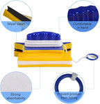 Shape Double‑Side Magnetic Glass Cleaner Wiper with 2 Cotton for Window