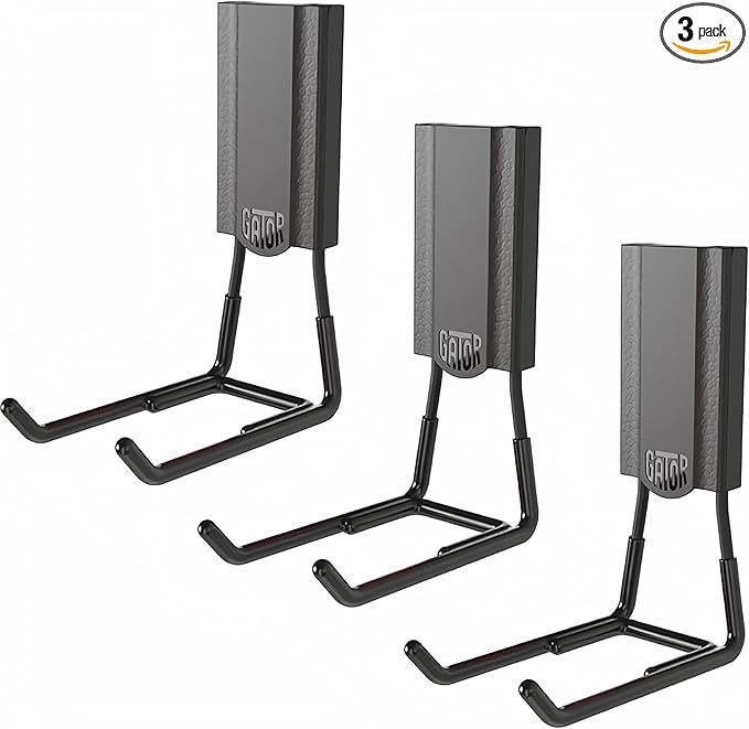 GATOR MAGNETICS MIDI 4 in Open Hooks, 25 lb Heavy Duty Magnetic Hooks for Steel Surfaces, Patented Easy-Release, Non-Slip Grip – Storage & Organization, Garage, Shed, Home, Cleaning Tools - 3 Pack