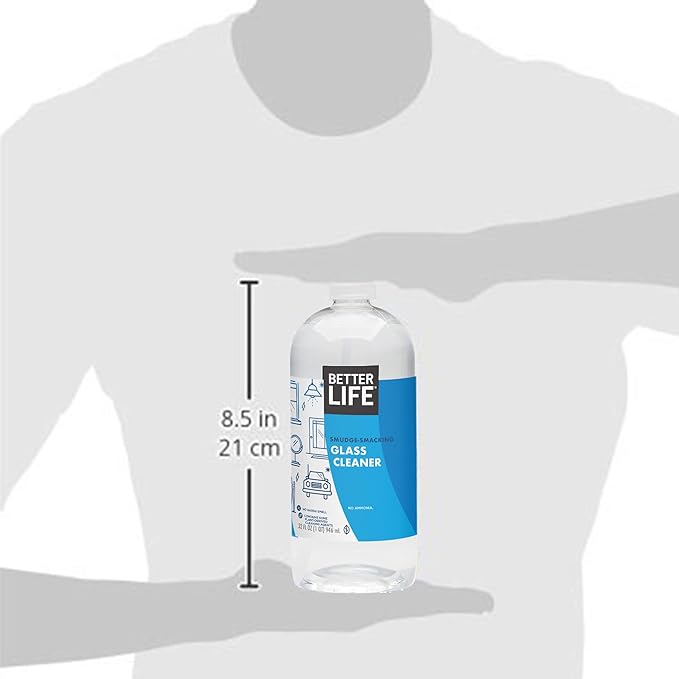 Better Life Natural Streak Free Glass Cleaner, 32 Ounces (Pack of 2), 24425