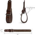 Leather Wall Hanging Straps, Set of 2, Buckle Closure for Axes, Hatchets & Tools, Heavy Duty Tool Hangers, Garage Storage Organization, Axe Mount Holders, Organizer Hooks