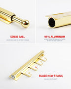 BaiNong 12 inch Valet Rod for Closet Pull Out Closet Valet Rod Slide Out Gold Valet Rods for Closets Telescopic Closet Rod