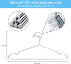 Clothes Hangers 30 Pack Coat Hangers Non Slip Wire Hanger Clothing Heavy Duty Seropy Metal Hangers Space Saving Ultra Thin of Stainless Steel Hanger