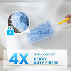 MultiSurface 360 Heavy Duty Duster Refills for Swiffer Duster, Unscented Disposable Dusters for Cleaning,20 Count Duster Refills with 1 Handle