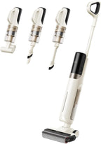 Mova K30 Mix Wet Dry Vacuum Cleaner, 4-in-1 Cordless Vacuum for Multi-Surface, 180° Lie-Flat Reach, 30Min 140°F Hot Air Drying, 0in Dual Edge, Powerful 18000Pa Suction Floor Cleaner for Pet Hair