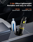 Car Vacuum Portable with 16000Pa Powerful Suction, Handheld Vacuum Cordless Rechargeable Blow & Suction 4 in 1, Small Vacuum Cleaner for Car, Home, Office, Outdoor (Black Yellow)