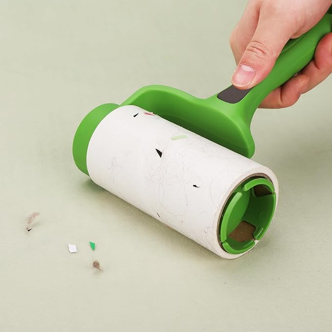 4.6 inch Giant Lint Roller Refills Compatible with Evercare Giant and T Handle Lint Rollers Extreme Stick Pet Hair Remover Adhesive Refills 5 Rolls 60 Sheets per Roll Total 300 Sheets