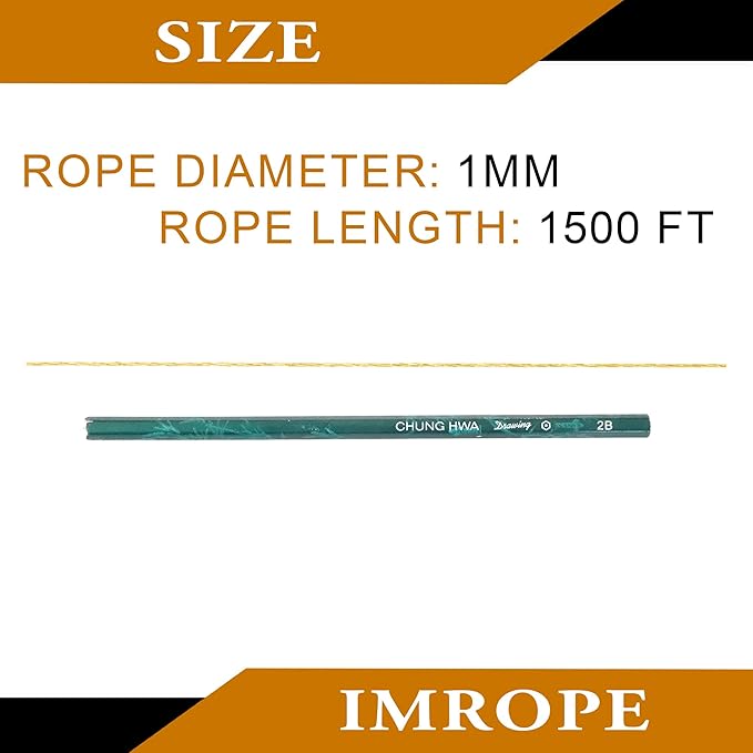 1mm x 1500 Feet Yellow Jute Rope, Twine for Gardening Tomato Climbing Plant Tie Floristry Crafts Gift Wrapping Packing Decor