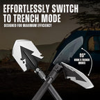 Folding Camping Shovel - Portable Survival Military Tool with Multi-Function Gear for Emergency & Adventure - Collapsible Shovel for Outdoor Camping & Hiking