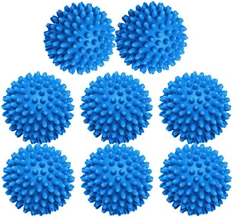 Dryer Balls 8 Pack Blue- Reusable Dryer Balls Replace Laundry Drying Fabric Softener and Saves You Money