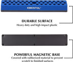 EMENTOL 1/4" Magnetic Bits Holder - Blue, 43PCS Hole, Bit Organizer with Strong Magnetic, Magnetic Bits Organizer