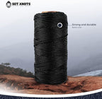 SGT KNOTS Tarred Twine - 100% Nylon Bank Line for Bushcraft, Netting, Gear Bundles, Construction, Lacing Twisted Cord, Weatherproof #72-1 lb