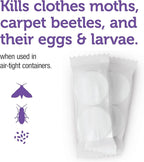 Enoz Lavender Scented Moth Ball Packets: Kills Clothes Moths, Carpet Beetles, Eggs and Larvae (6 oz Bag, 6 Pack)