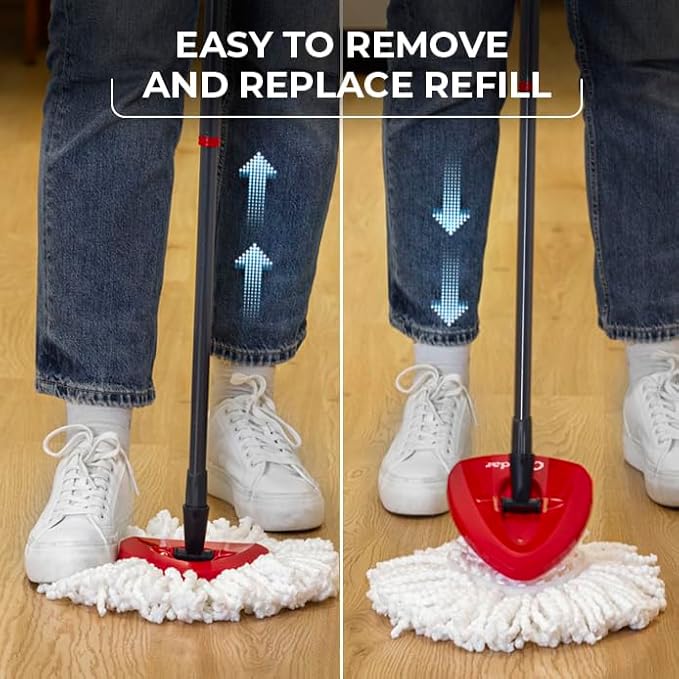 O-Cedar EasyWring Spin Mop Head Refill (Pack of 12)