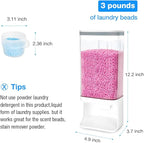 Conworld Laundry Detergent Dispenser, Wall Mounted Laundry Beads Dispenser for Scent Booster Beads, Stain Remover Powder, Bath Salts, Rice, Beans Grain and Dry Food, Laundry Scent Booster Container