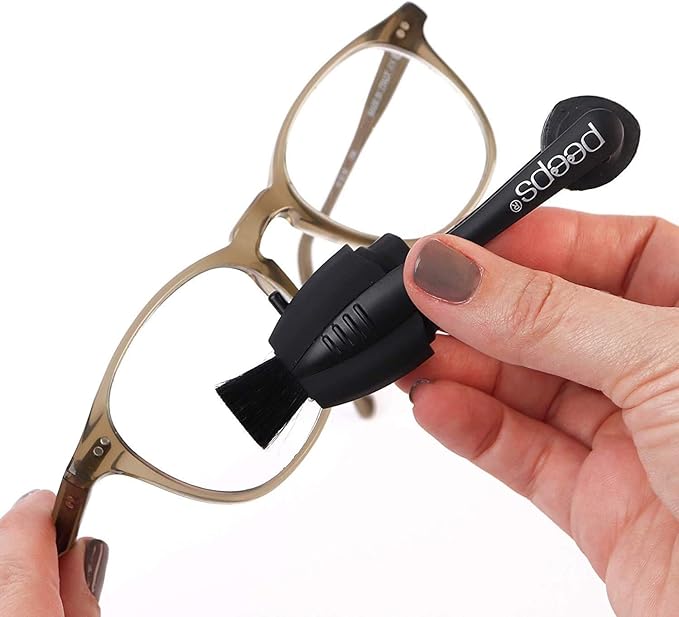 CarbonKlean Peeps Glasses Cleaner - for Eyeglasses, Reading Glasses, and More - Lens Cleaner with Carbon Microfiber Tech - Injected Pink - 1 Count