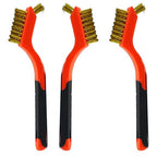 3Pcs Small Brass Wire Cleaning Brushes Set for Rust Removal in Holes