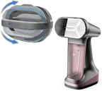 Rowenta Iron Steamer for Clothes, 3in1 Hand Held Steamers, Clothing Steamer, Ironing, Lint Remover, 7.1 Oz Tank, 1875 Watts, Auto-Off, Black & Pink, DR8865