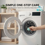 RAINPOT Washing Machine Cleaner for Washing Machines, Universal Compatible with Front Loader & Top Loader, Effective Odor Eliminator, Septic-Safe, 12 Tablets (36 PCS)