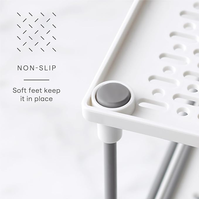 YouCopia UpSpace Cabinet Box Organizer, Adjustable Kitchen Pantry Shelf for Plastic Wrap and Foil Storage, Small Classic Edition