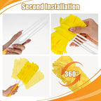 4Pack Reusable Duster Compatible with Swiffer (Handle is Not Included) Microfiber 360 Heavy Duty Dusters Refills Washable Duster Pads for Cleaning Ceiling Fan Window