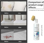 2 Pack Carpet Spot Cleaner, Sofa Spot Stain Remover, Free-wash Fabric Cleaner with Brush Head, for Sofas, Carpets, Curtains, Remove Oil Stains, Blood Stains, Coffee Stains, Pet Urine Stains