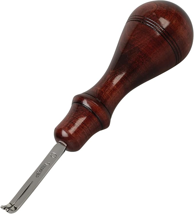 Weaver Leather Supply Leather Edger, Edge Beveler with Angled Tip for Refined Finish, Beveling Tools for Belts, Straps, and DIY Projects