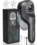 Fabric Shaver and Lint Remover with 2 Extra Blades, Led Digital Display Fabric Shaver for Furniture, 2 Speeds Powerful Ball Remover for Clothes Sweater Sofa Carpet