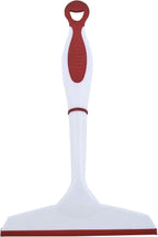 Superio 6” Window Squeegee with Grip Handle and Hanging Hook. (Red)