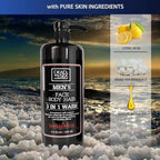 Dead Sea Collection Mens Body Wash 3 in 1 – Sandalwood Body Wash for Men – Shower Gel – Shampoo – Shower Soap for Face and Hair (33.8 Fl. Oz)