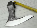 WHS201 Viking Axe Head, Custom Hand Forged Viking Axe Real Head, Tomahawk Viking Hatchet Beared Camping Axe Blade, 5160 HIGH Carbon Steel Blade, Viking Gift for Him - Christmas Gift (Ragnar)