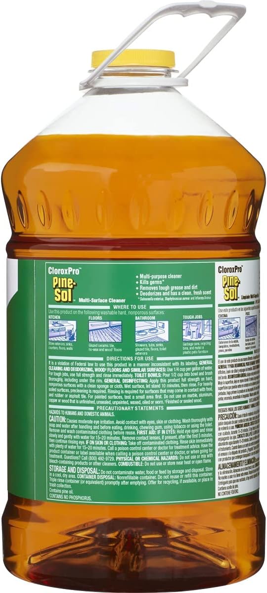 Pine-Sol Multi-Surface Cleaner, CloroxPro, All-Purpose Cleaner, Original Pine, Fl Oz, Pack of 3 (Package May Vary)