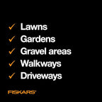 Fiskars 4-Claw Stand Up Weed Puller Tool, Gardening Hand Weeding Tool with 39" Long Ergonomic Handle with Easy-Eject Mechanism