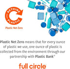 Full Circle Be Good Bamboo Handle Dish Brush – Sustainable Kitchen Cleaning with Tough Bristles - Natural Dish Scrubber & Cast Iron Cleaner - Long Handle Brush for Dishes, Pots, and Pans, White