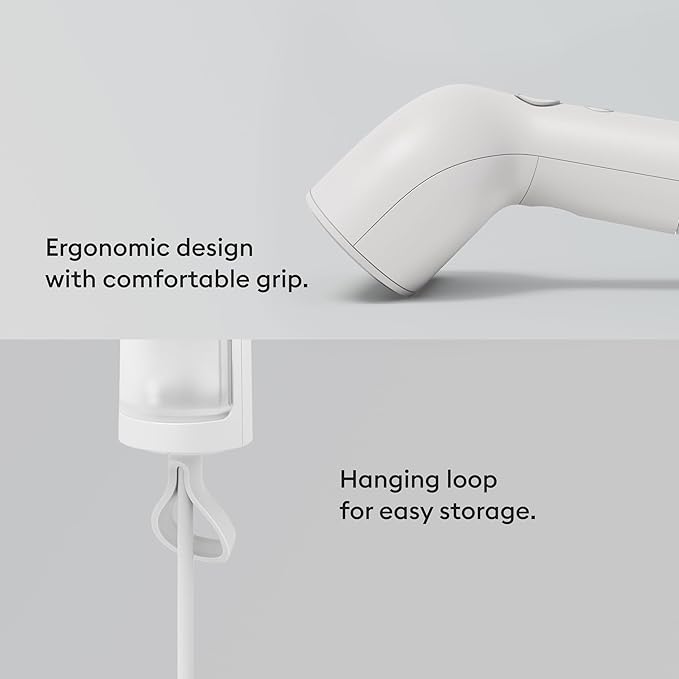 Steamery Handheld Clothes Steamer Cirrus X, 1200W, Steam Output 20g/min, Heat up in 20 Seconds, Portable, Minimalistic, Scandinavian design, White