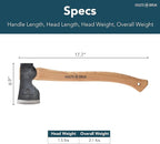 Hults Bruk 840771 Spika Hunting & Forest Axe - 1.5 lb Head, 17.5" Handle