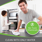 Microfiber Magic Streak Free Cleaning Cloth 10 Pack Clean Any Surface with Just Water Eco Friendly Perfect for Window, Mirror, Glass, Kitchen, Counters, Appliances, Car, Cycle, TV Screen