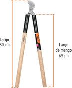 TRUPER T-40 33" Heavy Duty Wood Handle Bypass Lopper
