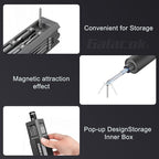 3.7V Electric Precision Screwdriver Set, 49 IN 1 Magnetic Storage Cordless Screwdriver with LED Display, 5 Torque Settings, Repair Tool Kit for Electronics Phone Laptop Watch (Grey)