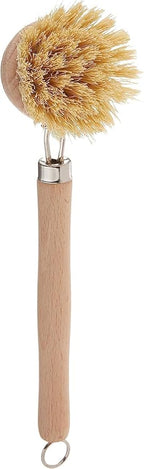 Fox Run 74906 Natural Dish Brush, Tampico Fiber Bristles Brown, 9"