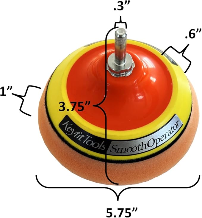 Keyfit Tools SmoothOperator PROFESSIONAL Drill Powered Stainless Steel Appliance Aluminum Copper Metal Cleaner Polisher ~ HexaMax M780 Proprietary Non Abrasive Cleaning/Polishing Material