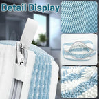 XXL Shoe Washing Machine Bag, Laundry Shoe Bag for Washer and Dryer, Laundry Shoe Bag Protect Sneaker, Running Shoes, Bras, Delicates and Toys, Includes 2 Shoes (BlueWhiteAlternating 2 Pack)