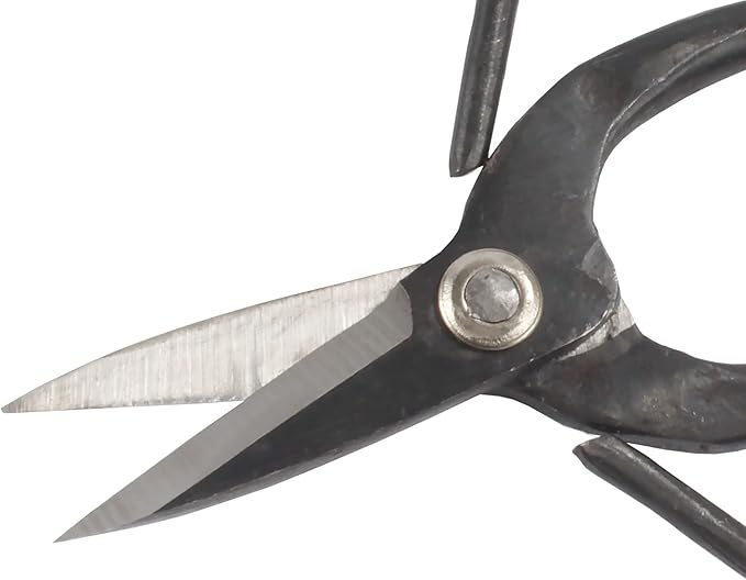 BambooMN Bonsai Basics Set - 7.2" Trimming Shears & 7" Heavy Duty Butterfly Shear - 1 Set