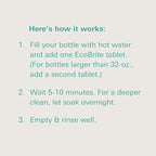 Owala EcoBrite Powerful Cleaning Tablets, Cleans Bottles, Coffee Cups, Pots, Pans, Camping Gear, Pet Bowls, and Much More - 20 pack (Individually Wrapped) Made From Naturally Sourced ingredients