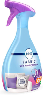 Febreze Fabric Spray, Air Freshener, Odor-Fighting Fabric Refresher, Couch and Linen Spray, Sneaker Balls Alternative, Multi-Use, Gain Moonlight Breeze Scent, 23.6 fl oz