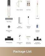 Mova K30 Mix Wet Dry Vacuum Cleaner, 4-in-1 Cordless Vacuum for Multi-Surface, 180° Lie-Flat Reach, 30Min 140°F Hot Air Drying, 0in Dual Edge, Powerful 18000Pa Suction Floor Cleaner for Pet Hair